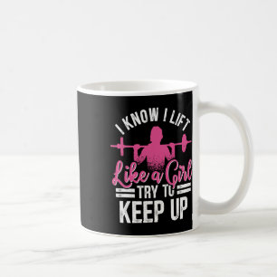 Caneca De Café Eu Sei Que Levanto Como Uma Garota Tentando Contin