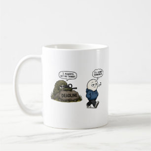 Caneca De Café Eu Sempre Acerto Meu Alvo – Procrastinação Diverti