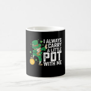 Caneca De Café Eu Sempre Levo Um Pequeno Pote Comigo St Patrick's