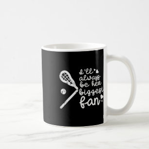 Caneca De Café Eu sempre serei o maior fã dela Lacrosse Lax Mãe P