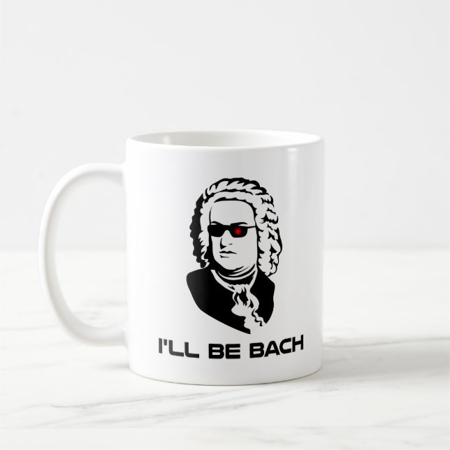 Caneca De Café Eu serei Johann Sebastian Bach (Esquerda)