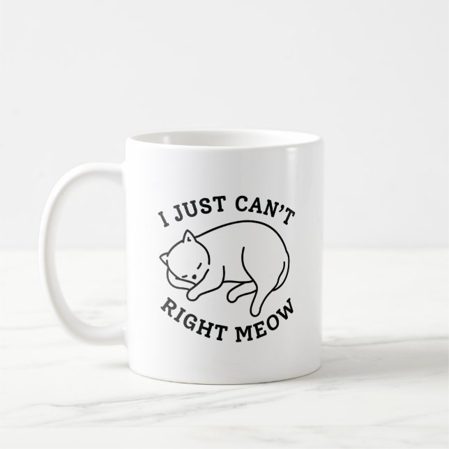 Caneca De Café Eu simplesmente não posso agora (Esquerda)