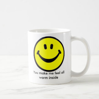 Caneca De Café "Eu sinto tudo interior morno "