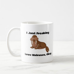 Caneca De Café Eu Só Apanhei Os Walruses Mu, Animal Engraçado