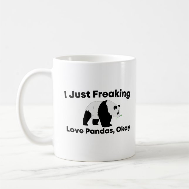Caneca De Café Eu Só Apanhei Pandas De Amor, Ok (Esquerda)