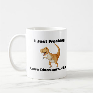 Caneca De Café Eu Só Estou Amarrando dinossauros Do Amor, Ok
