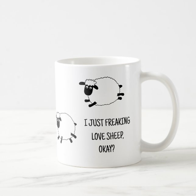 Caneca De Café Eu Só Estraguei Ovelha De Amor, Ok (Direita)