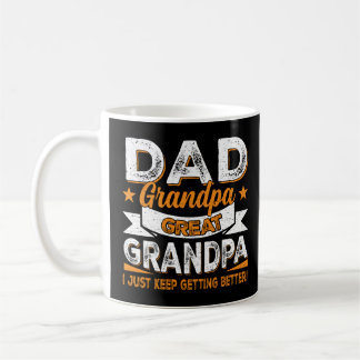 Caneca De Café Eu Só Fico Melhorando Pai Vovô Excelente Grande