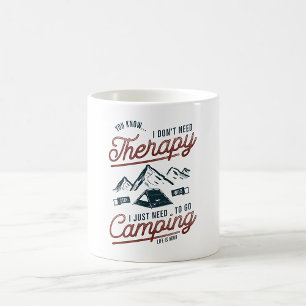 Caneca De Café Eu Só Preciso Ir Acampar