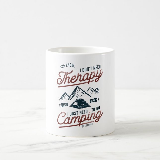 Caneca De Café Eu Só Preciso Ir Acampar (Criador carregado)