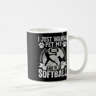 Caneca De Café Eu só quero acariciar cachorro e brincar suavement