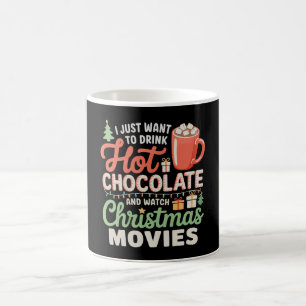 Caneca De Café Eu Só Quero Beber Chocolate Quente Assistir Filmes