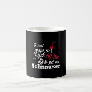 Caneca De Café eu só quero beber vinho e fazer de estimação me