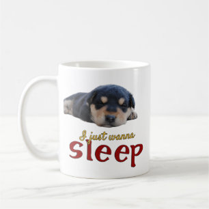 Caneca De Café Eu Só Quero Dormir Adorável Arte De Palavra