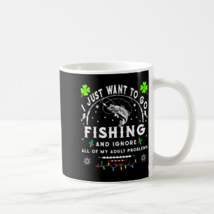 Caneca De Café Eu Só Quero Ir Pescar & Ignorar Todos os Meus