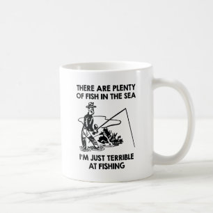 Caneca De Café Eu só sou terrível em pescar
