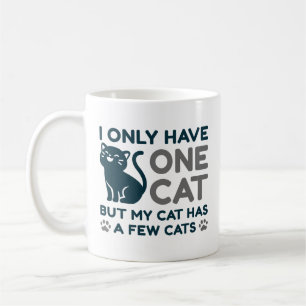Caneca De Café Eu Só Tenho Um Gato