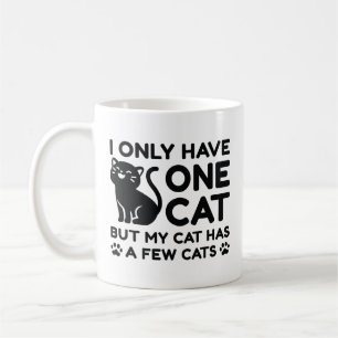 Caneca De Café Eu Só Tenho Um Gato