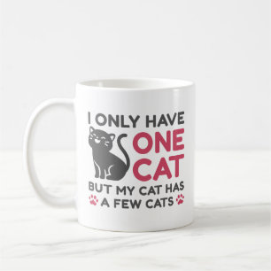 Caneca De Café Eu Só Tenho Um Gato
