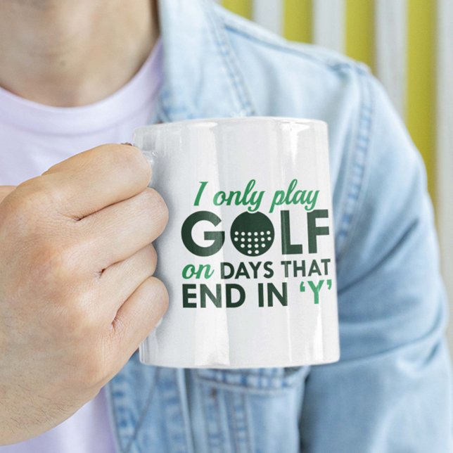 Caneca De Café Eu Só Toco Golfe (Criador carregado)