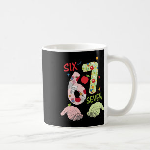 Caneca De Café Eu Sobrevivi 67 Dias De Escola Seis Sete Meme Prof