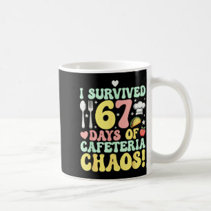 Caneca De Café Eu Sobrevivi a 67 Dias De Caos na Cafeteria Six Se