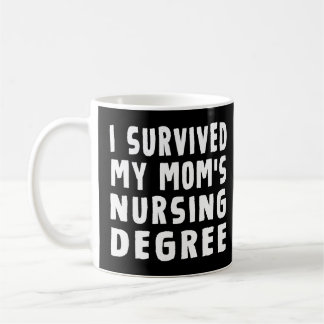 Caneca De Café Eu sobrevivi à minha escola de enfermagem de Mãe
