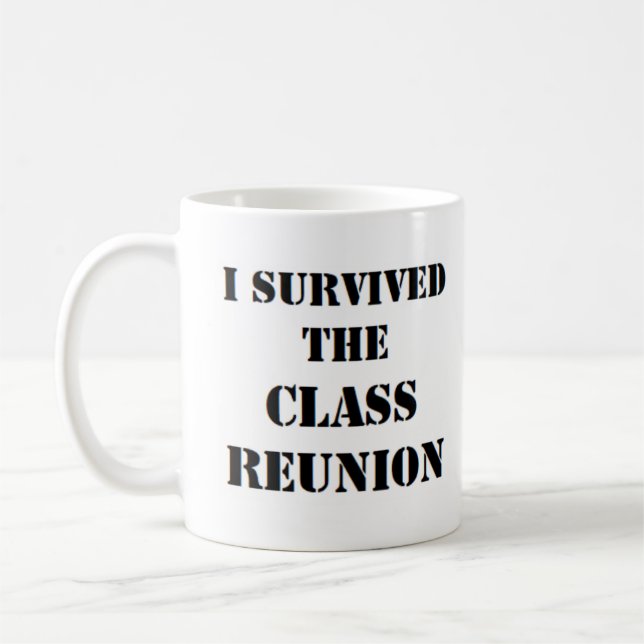 Caneca De Café eu sobrevivi à reunião de turma (Esquerda)
