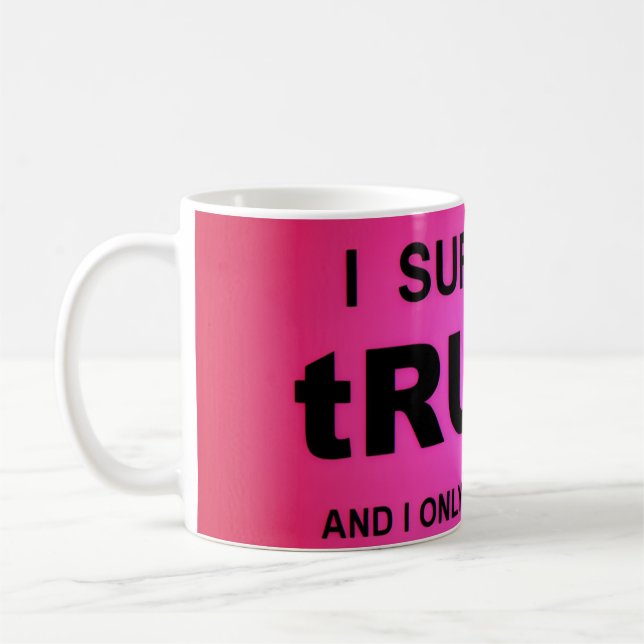 Caneca De Café Eu Sobrevivi a tRUMP (Esquerda)