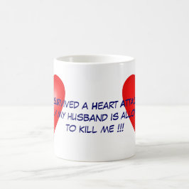 Caneca De Café Eu sobrevivi a um cardíaco de ataque