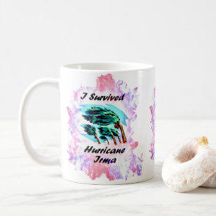 Caneca De Café Eu sobrevivi ao furacão Irma