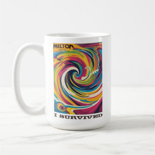 Caneca De Café Eu sobrevivi ao furacão Milton 9 de outubro de 202