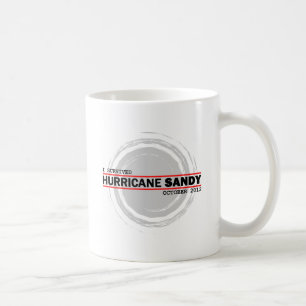 Caneca De Café Eu sobrevivi ao furacão Sandy