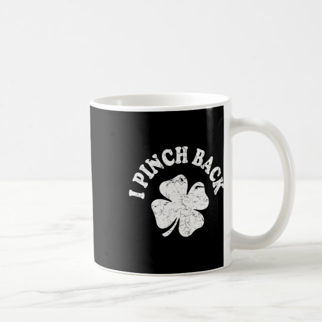 Caneca De Café Eu Soco Ck Engraçado Dia de São Patrício Eu Belisc (Direita)