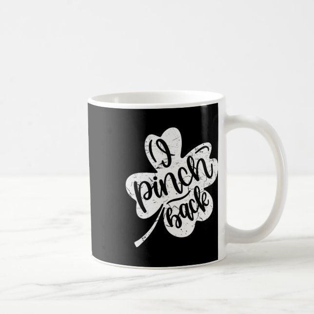 Caneca De Café Eu Soco Ck Engraçado Dia de São Patrício Eu Belisc (Direita)