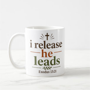 Caneca De Café Eu Solto Ele Lidera Inspirando Fé Cristã Clássica