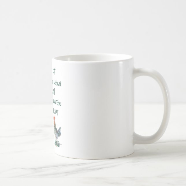 Caneca De Café Eu sonho do dia… GALINHAS (Direita)