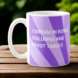 Caneca De Café Eu Sonho Personalizado Em Mesas Dinâmicas Roxo