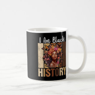 Caneca De Café Eu sou a Black History Month Black Melanin Afro Gi