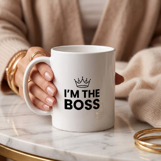 Caneca De Café Eu Sou a Chefe Mãe Divertida