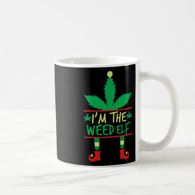 Caneca De Café Eu sou a erva de erva engraçada doce de Natal (Direita)