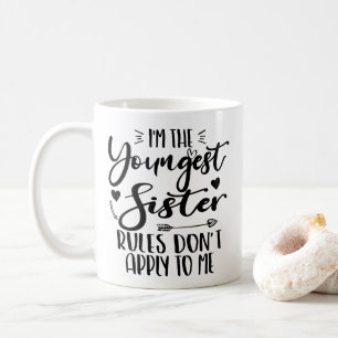 Caneca De Café Eu Sou a Irmã Mais Nova as Regras Não se Aplicam a
