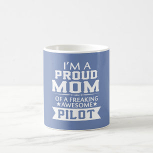 Caneca De Café Eu sou a MAMÃ DE UM PILOTO ORGULHOSO