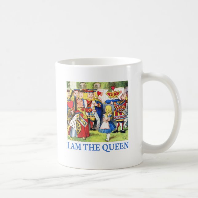 CANECA DE CAFÉ EU SOU A RAINHA DA WONDERLAND (Direita)