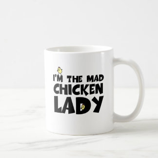 Caneca De Café Eu sou a senhora louca da galinha