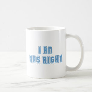 Caneca De Café Eu sou a Sra. Certo