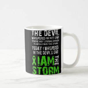 Caneca De Café Eu Sou A Tempestade Saúde Mental Consciência Verde