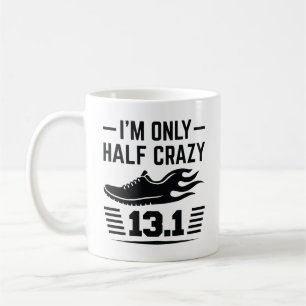 Caneca De Café Eu sou apenas metade louca