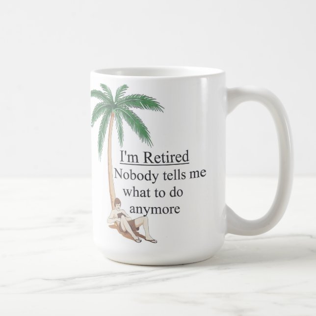 Caneca De Café Eu sou aposentado (Direita)