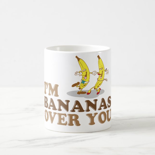 Caneca De Café Eu sou bananas sobre você - bananas da dança (Centro)